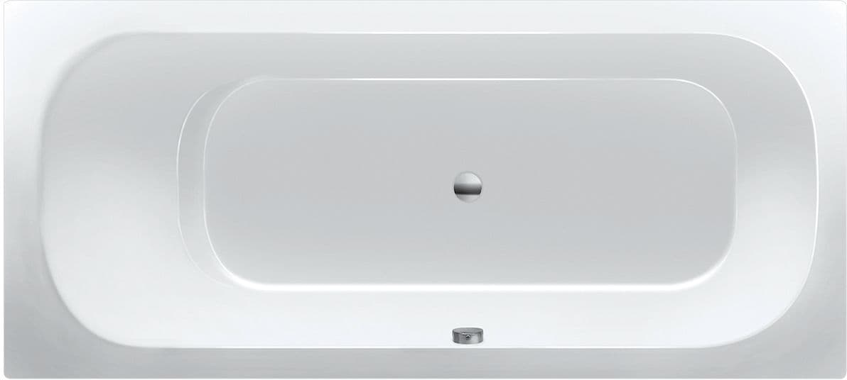 Bad acryl twin Dc 180X80 inclusief poten wit