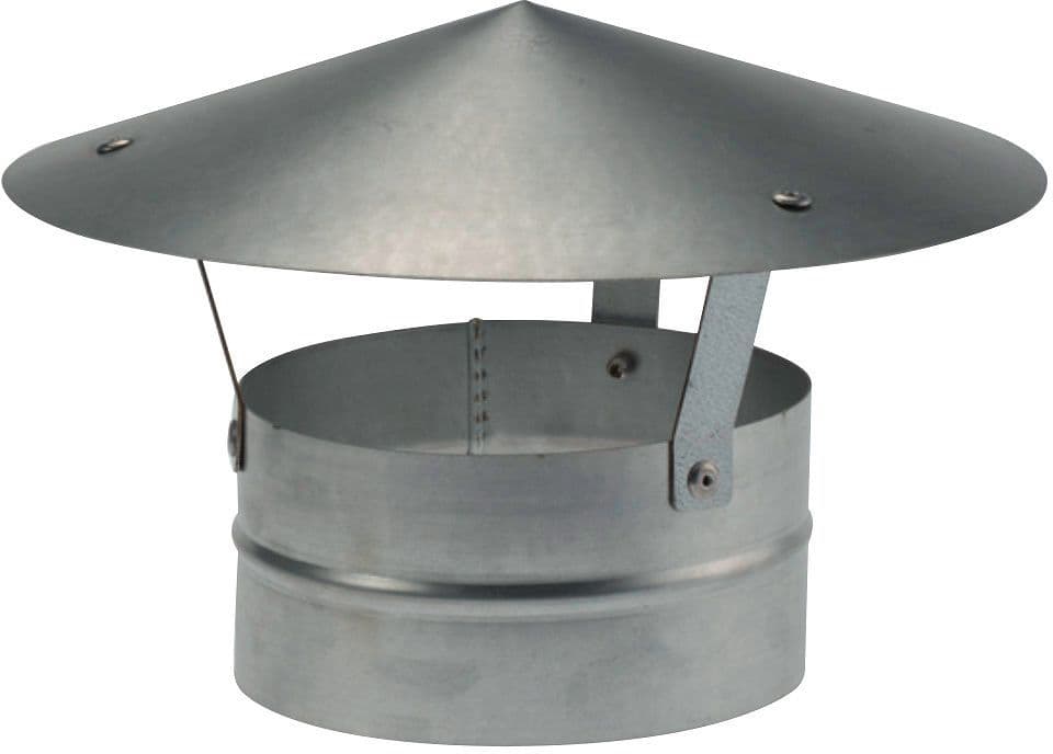 Spiral-d regenkap dakdoorvoer voor ventilatie 200MM