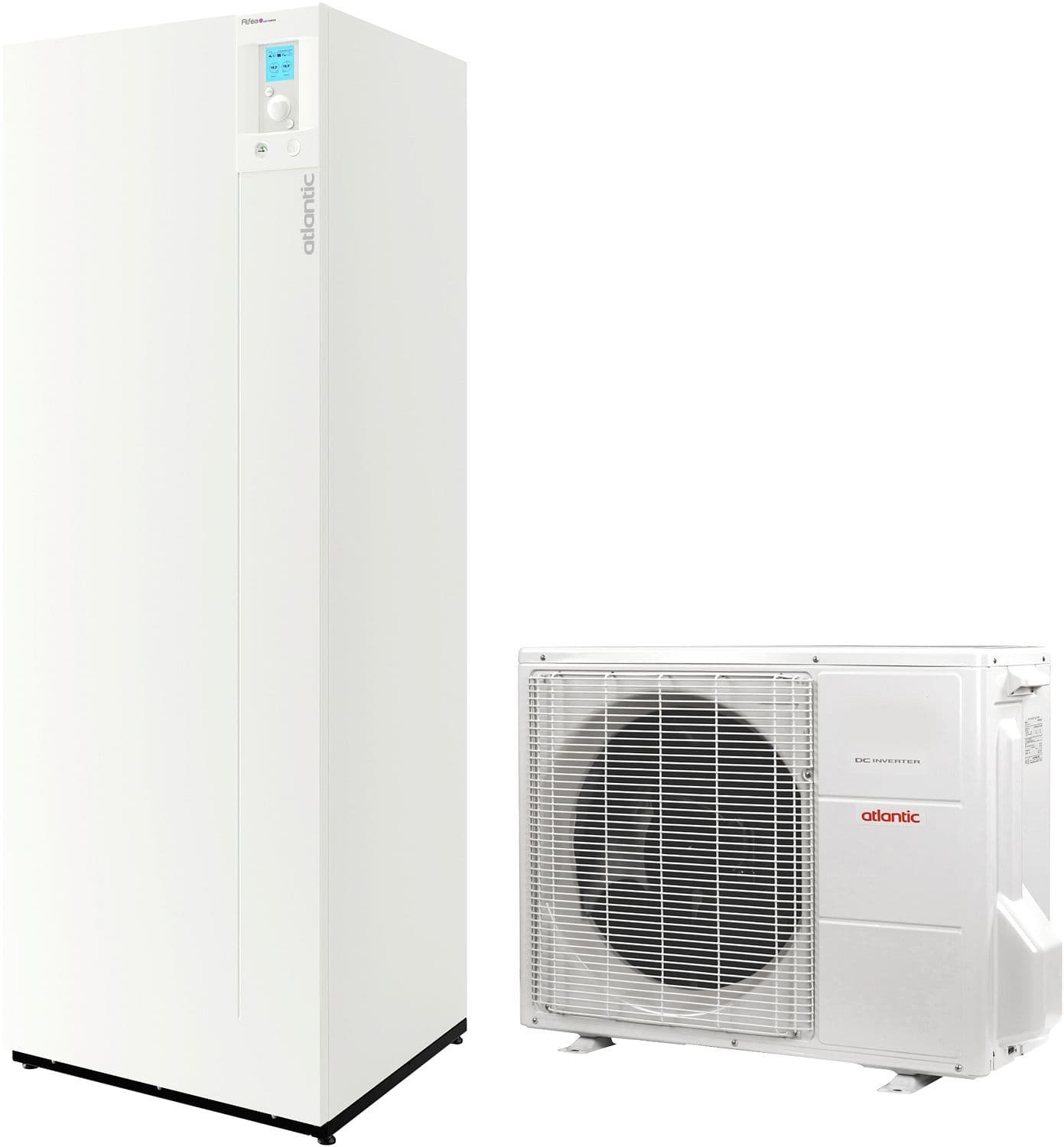 WP Lucht/water+ingeb.boiler 190L Alfea Extensa duo 10KW Connected Atlantic ERP CV A+ ERP WW A