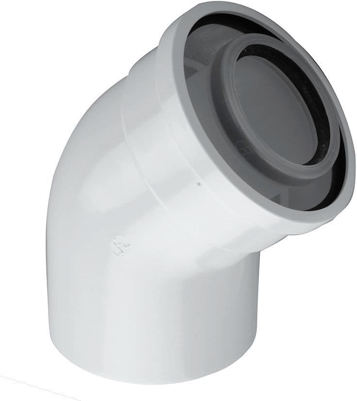 Coude concentrique 45° 60/100 Bosch