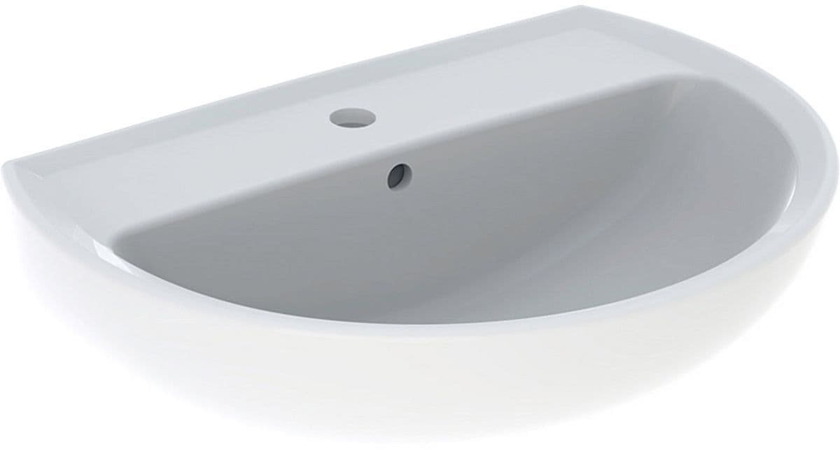 Lavabo bastia Geberit 60CM met kraangat/overloop wit