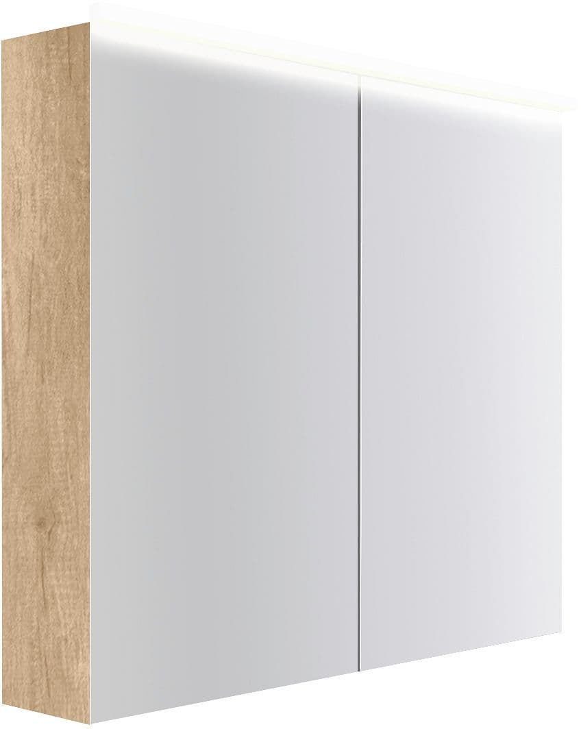 Spiegelkast COFFEE 2 deuren 900MM 4250K eiken Decor kasjmier