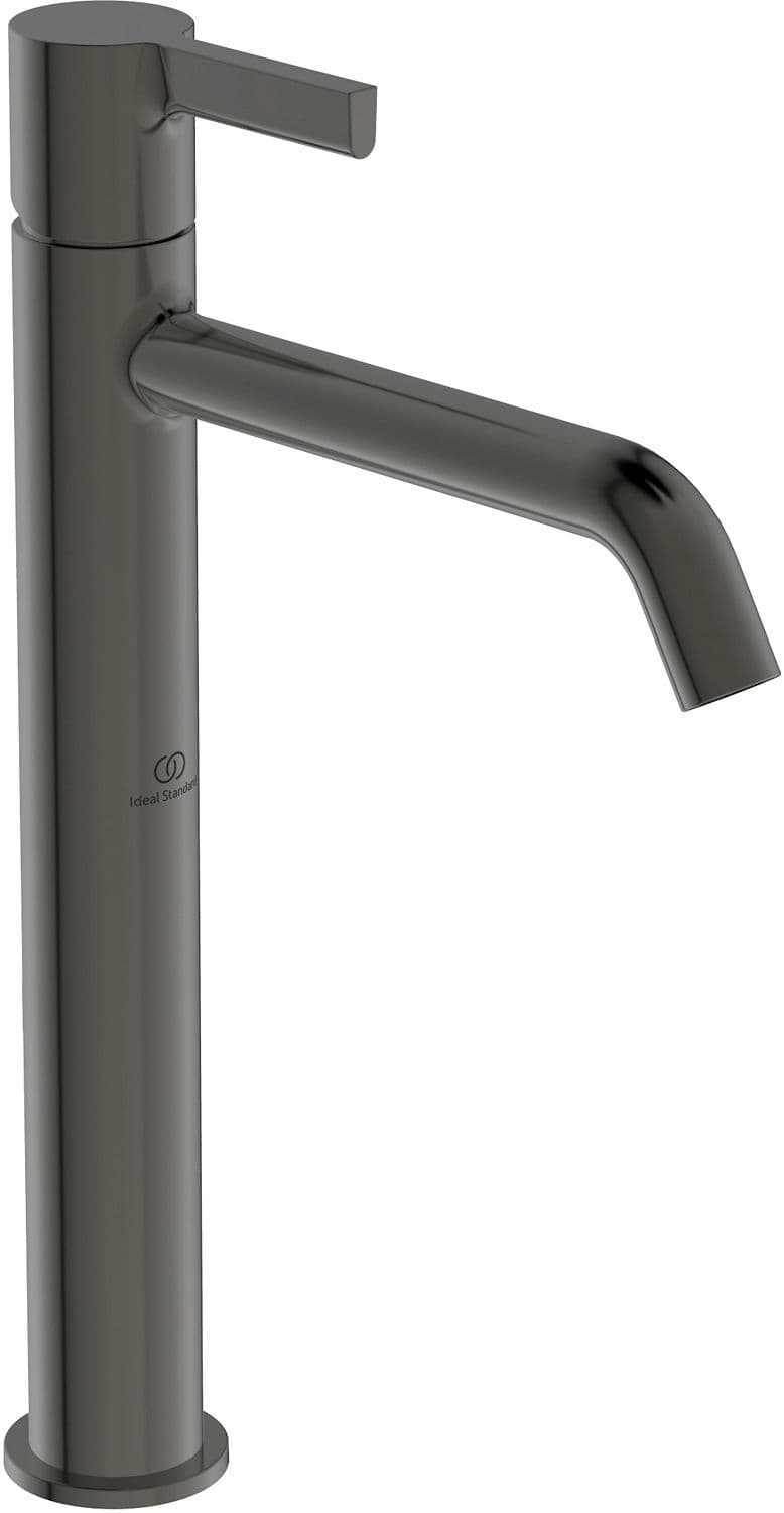 1GREEPSMENGKRAAN Lavabo joy Ideal Standard hoog zonder automatische sluiting brushed gun metal
