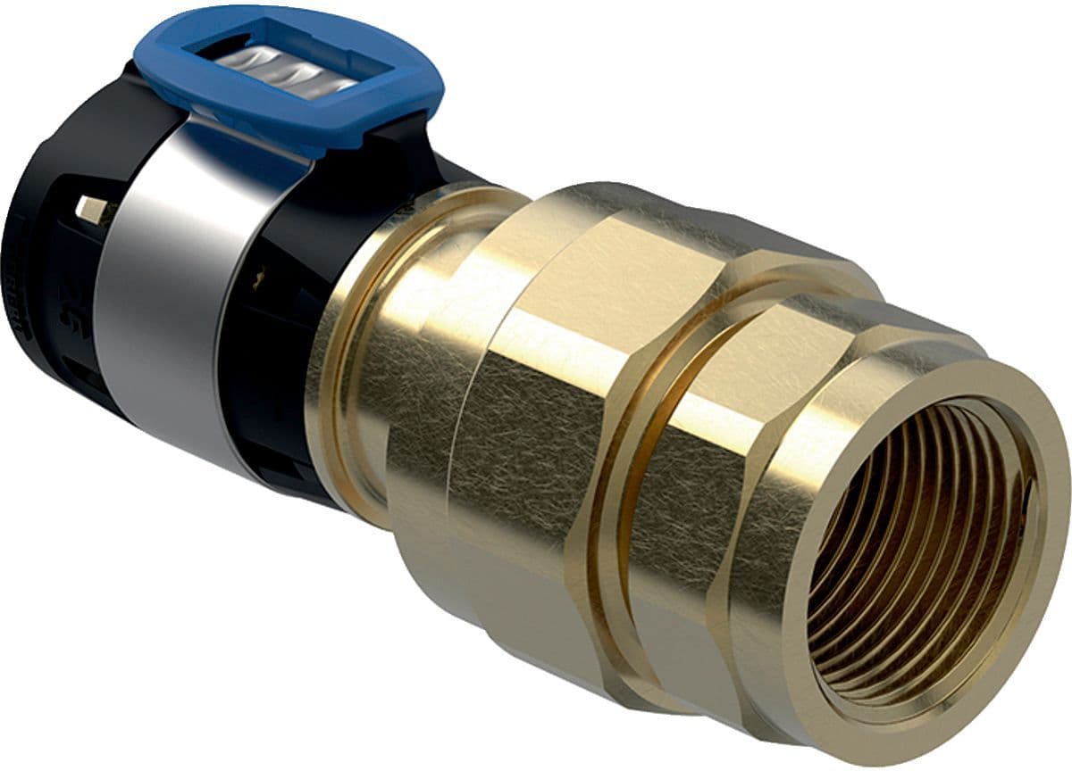 3-DELIGE Koppeling 25MM-3/4"F FlowFit Geberit
