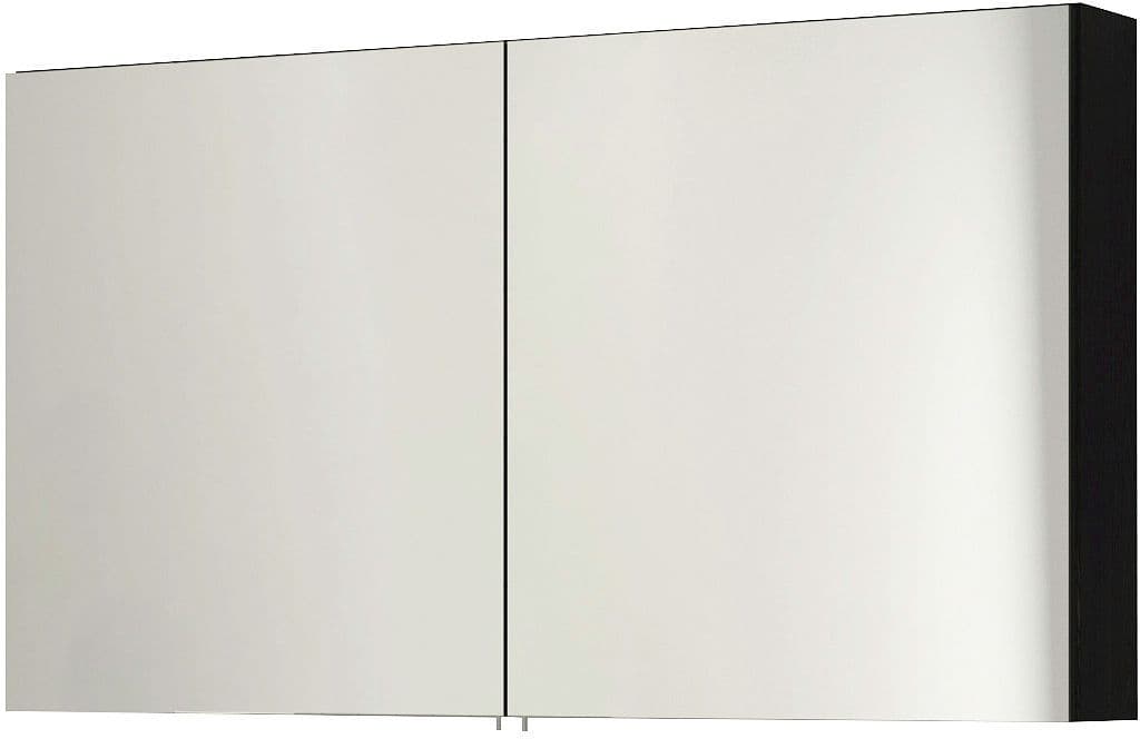 Spiegelkast form/cita 2DEUREN 120CM graphit eik