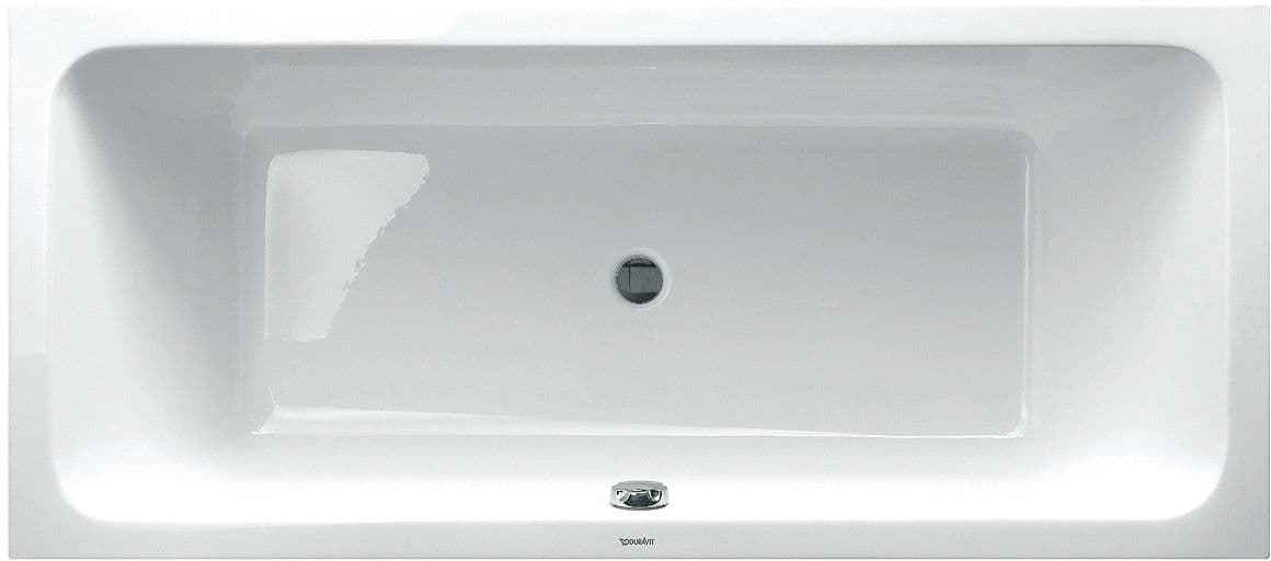 Bad duo D-Code Duravit 180-80 zonder poten wit afloop midden
