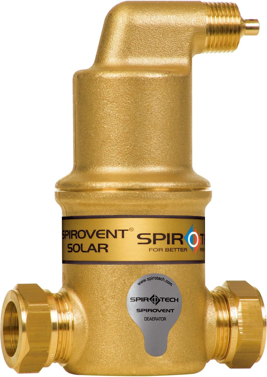 Luchtafscheider Solar spirovent horizontaal 3/4"