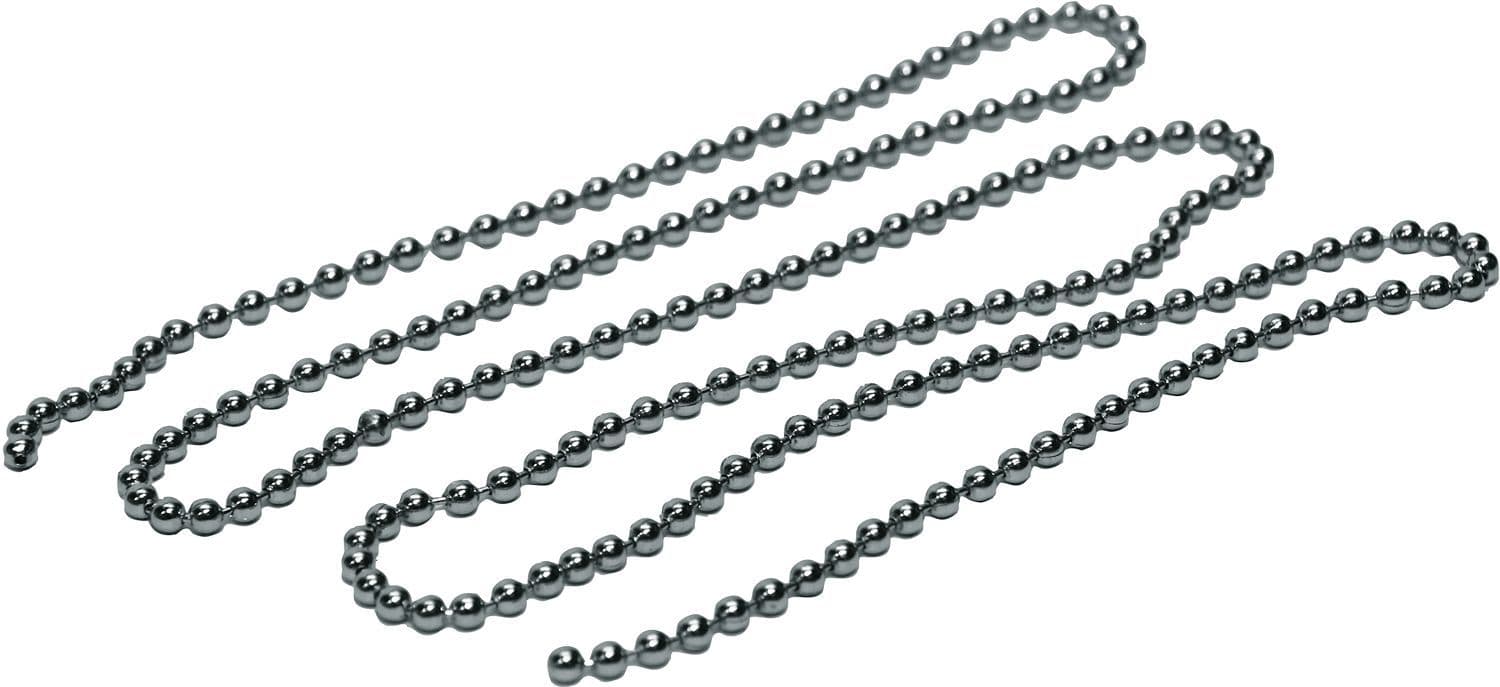 Parelketting per meter chroom