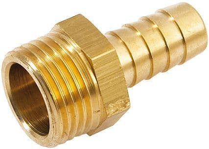 Koperen gasteton buitendraad 1/2"MX10MM