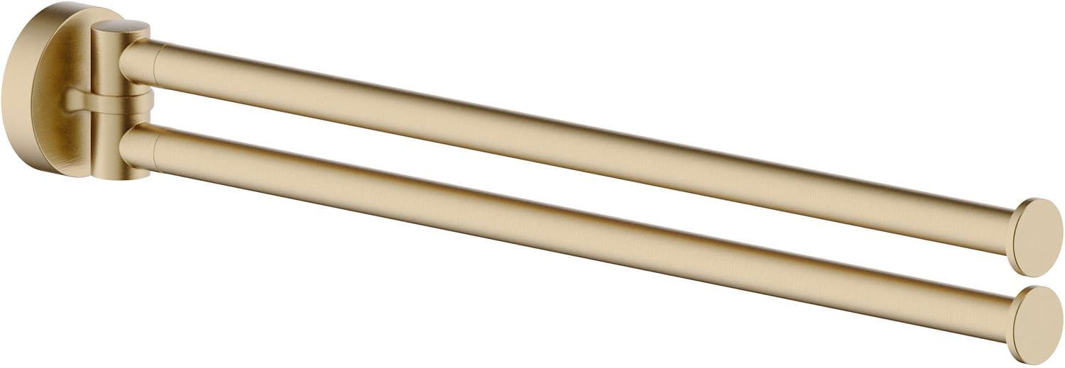 Dubbele handdoekring zwenkbaar Zen nobili 343MM Miele geborsteld