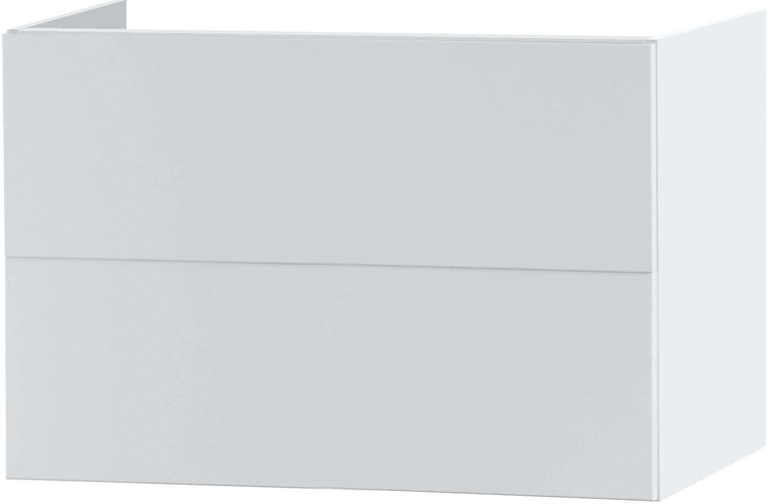 Onderkast puro 2 laden 90CM Push-Open satijn wit