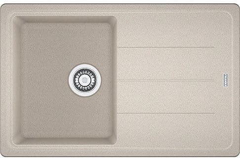 Inbouw spoeltafel basis Franke 1 bak+verlek 78X50 champagne
