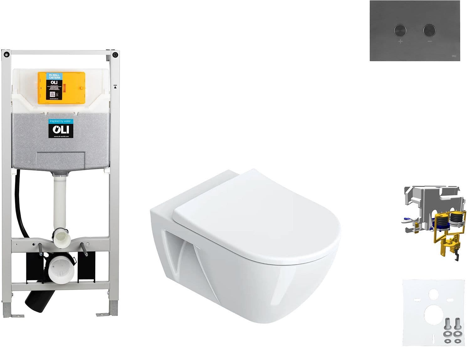 WALLFIX OLI HANGWC SFERA ECO CATALANO BLINK GUN METAL
