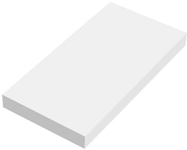 Wandtablet COFFEE 150X300X19MM tot 7KG mat wit