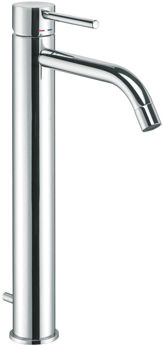 1GREEP Mengkraan lavabo nordica soft hoog automatische sluiting chroom by paffoni
