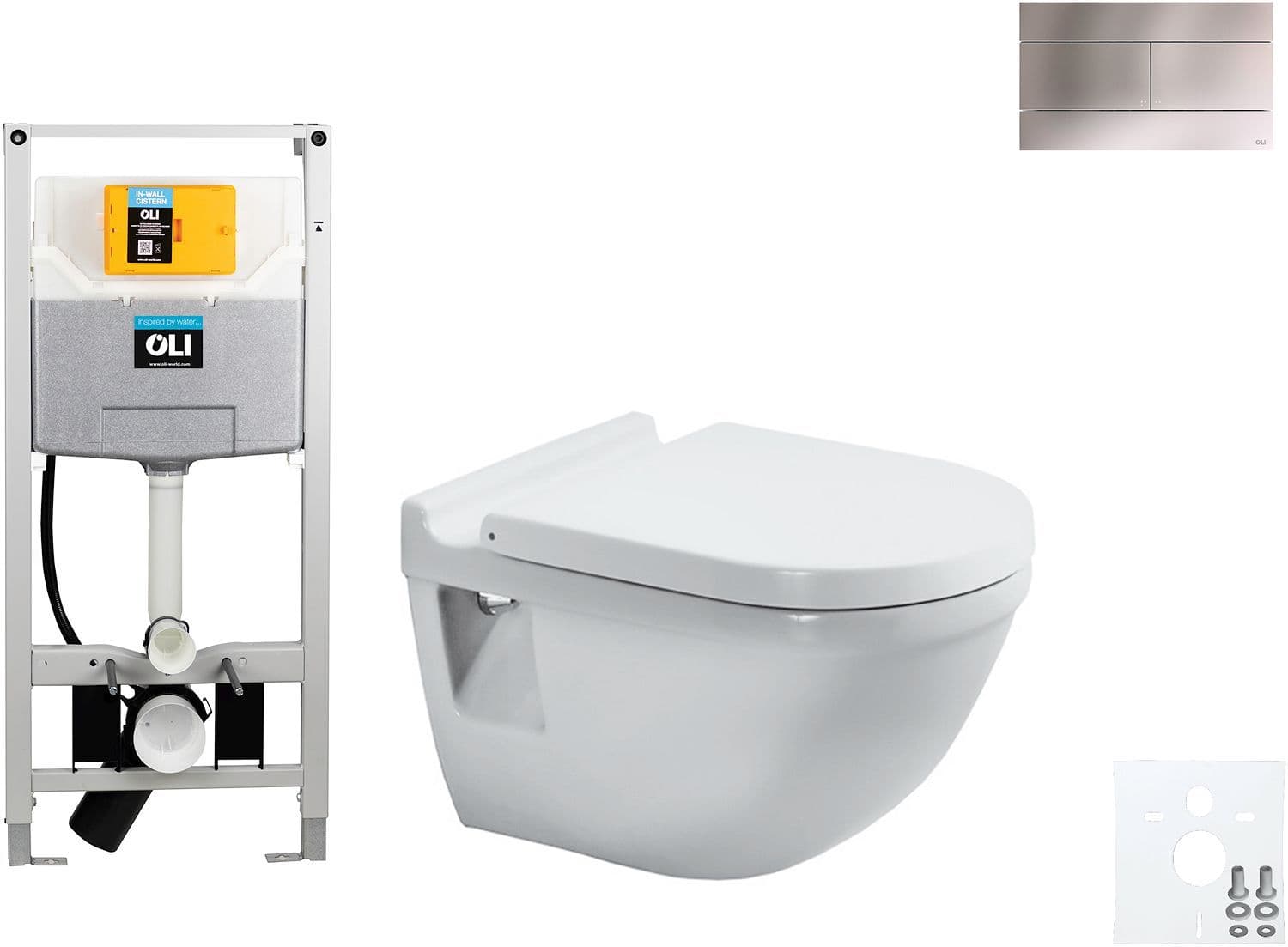 WALLFIX OLI HANGWC STARCK 3 DURAVIT SLIM INOX