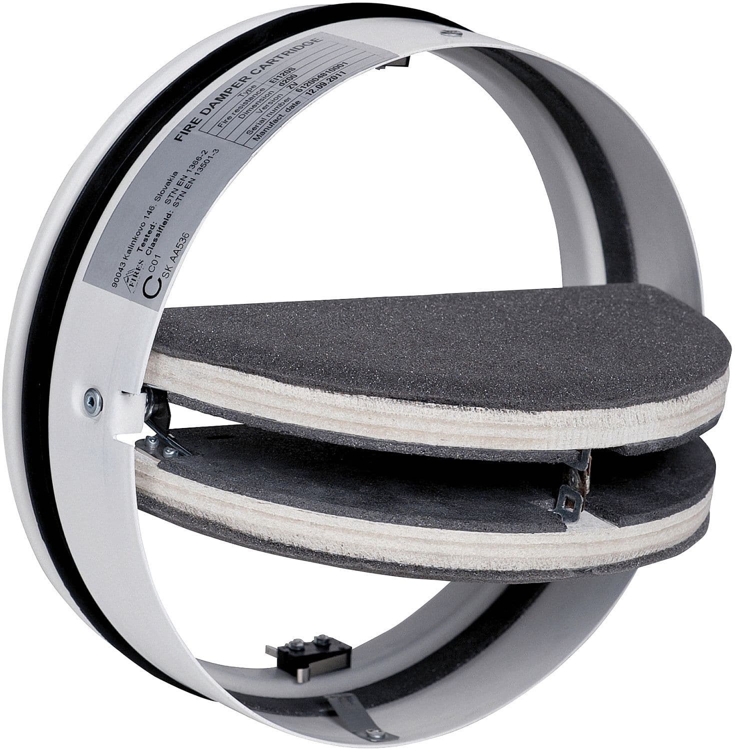 Spiral-d galva brandmof CF1 voor ventilatie 150MM