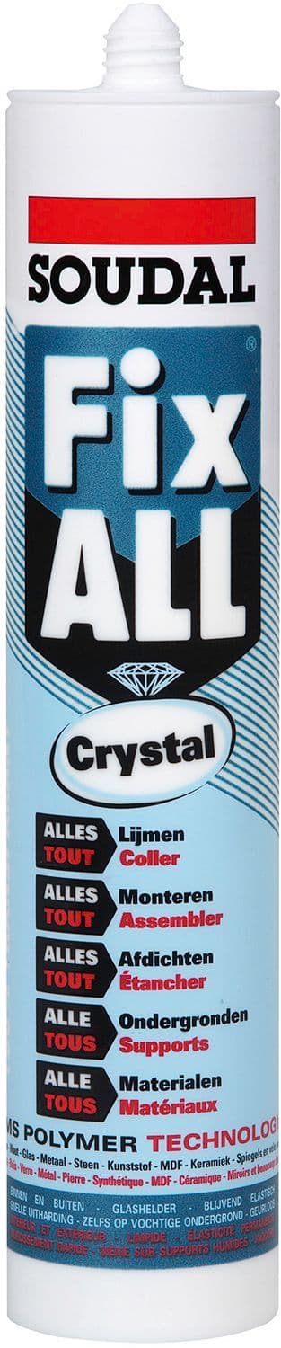 Soudal fix-all crystal kartouche 290ML