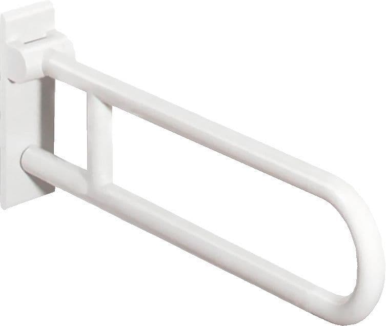 SUPPORT RETRACTABLE SANS.FIXATION HEWI 850MM BLANC MOBILE