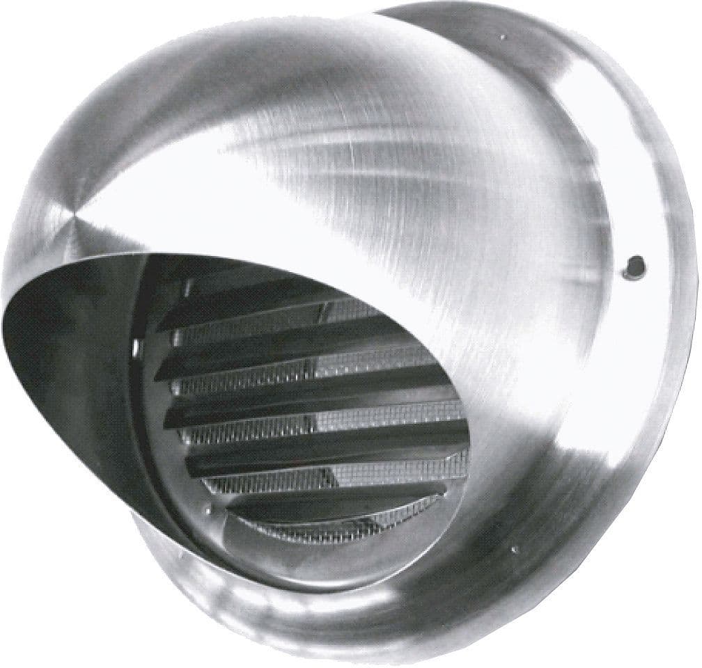 VERLUCHTINGSROOSTER+GAAS SUS INOX 150MM <450M³/u
