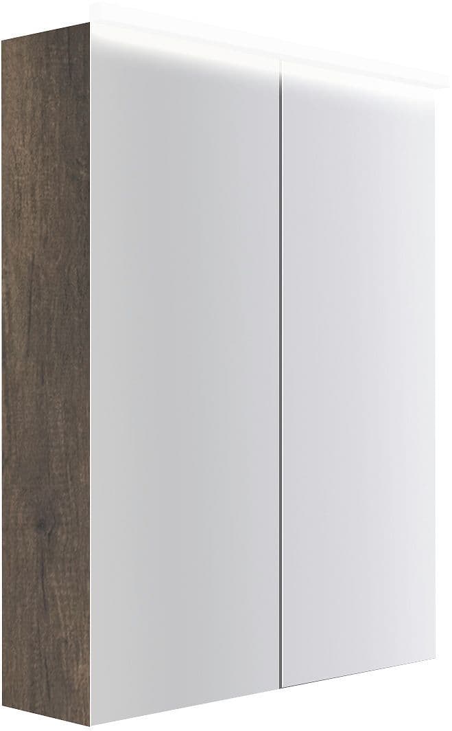 Spiegelkast COFFEE 2 deuren 600MM 4250K kastanje Decor truffel