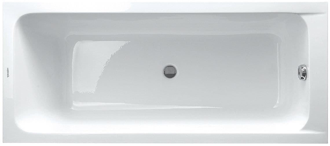 Bad D-Code Duravit zonder poten 170-70 wit afloop midden