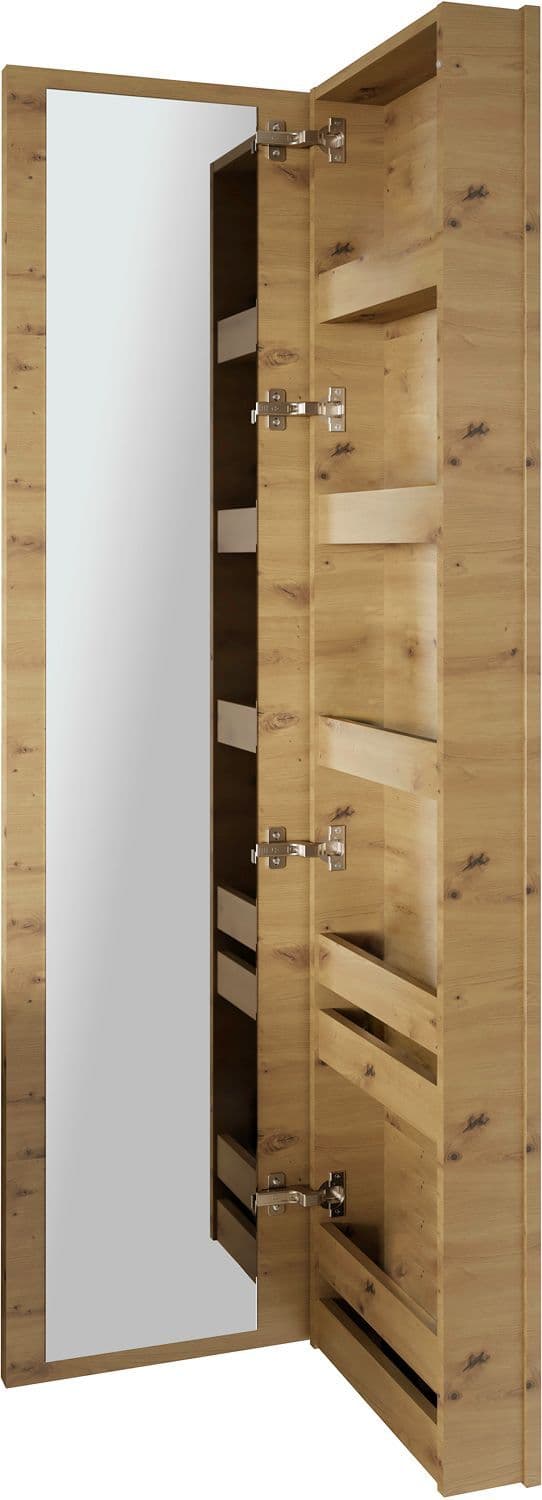 KLEEDSPIEGELKAST COFFEE SMAL 1 DEUR RECHTS 40  EIKEN DECOR URBAN