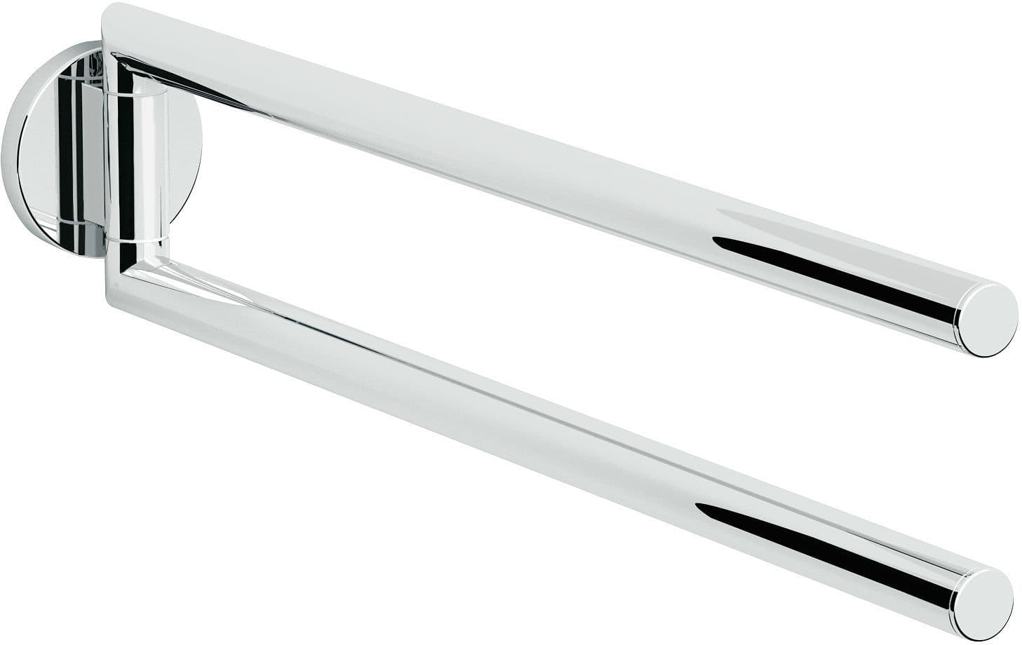 Dubbele beweegbare droger hold o(n) 40CM chroom