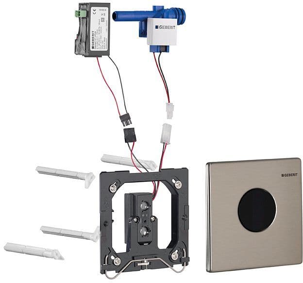 Infrarood urinoirspoeling mambo batterij inox Geberit