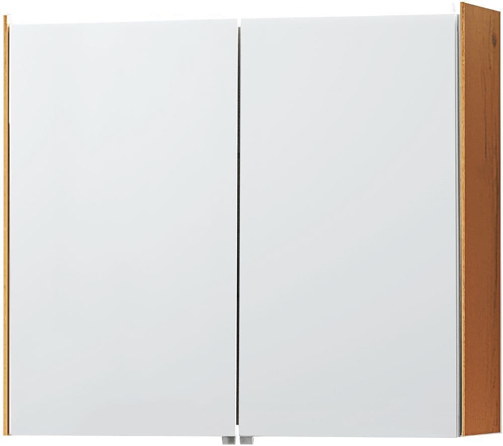 Spiegelkast Molto 81CM met verlichting ledline eik gold