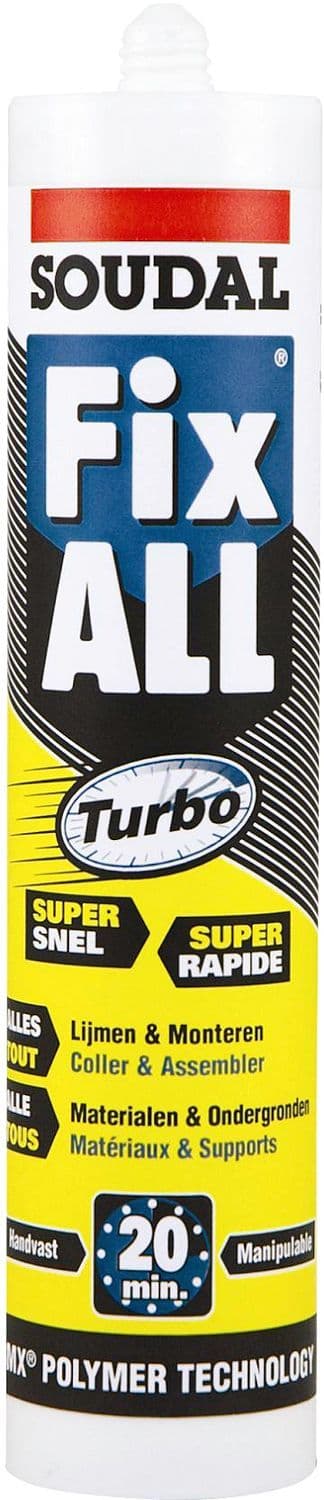 Fix-all turbo Soudal kartouche 290ML wit