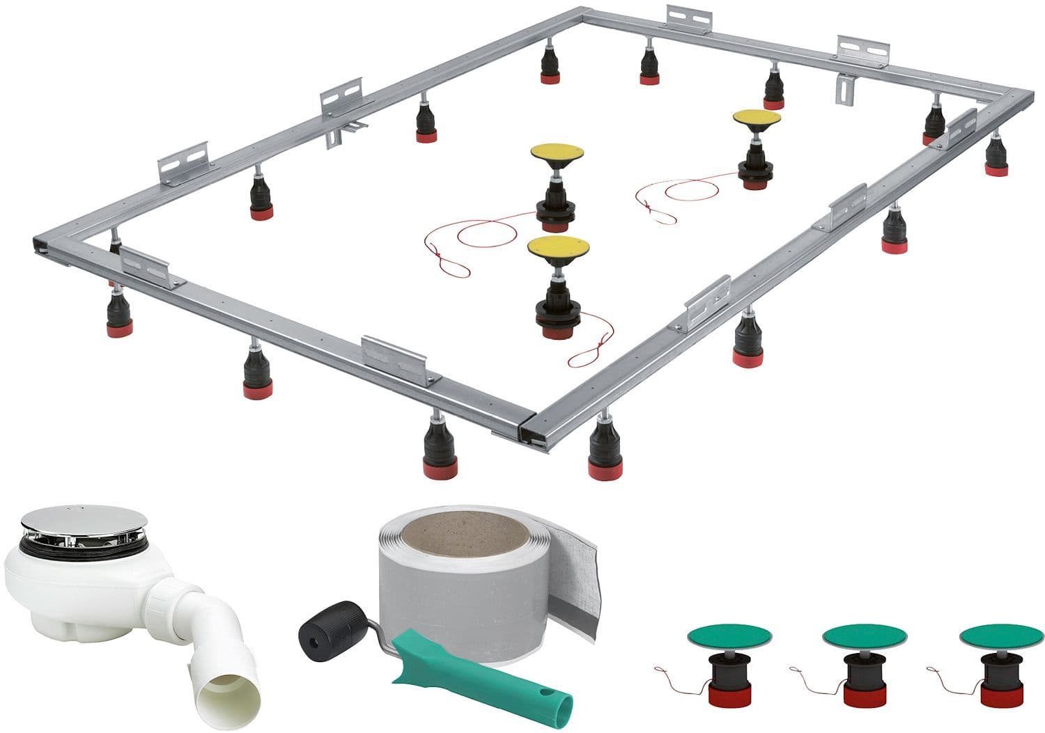 SET DE MONTAGE POUR DOUCHE MEPA MAX.120x180 6CM 33L/MIN