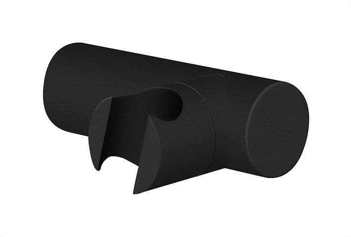 WANDHOUDER HANDDOUCHE UNIVERSEEL ROND NOBILI MAT ZWART