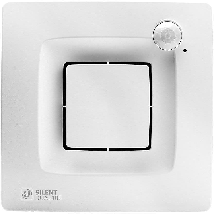 Badkamerventilator silent dual 100 s&p