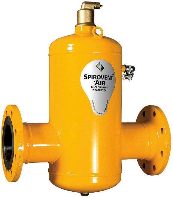 Luchtafscheider spirovent DN125 flensaansluiting