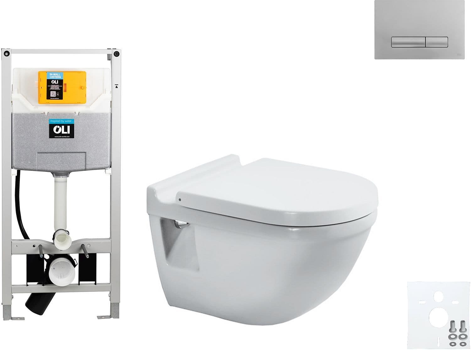 WALLFIX OLI HANGWC STARCK 3 DURAVIT GLAM MAT CHROOM