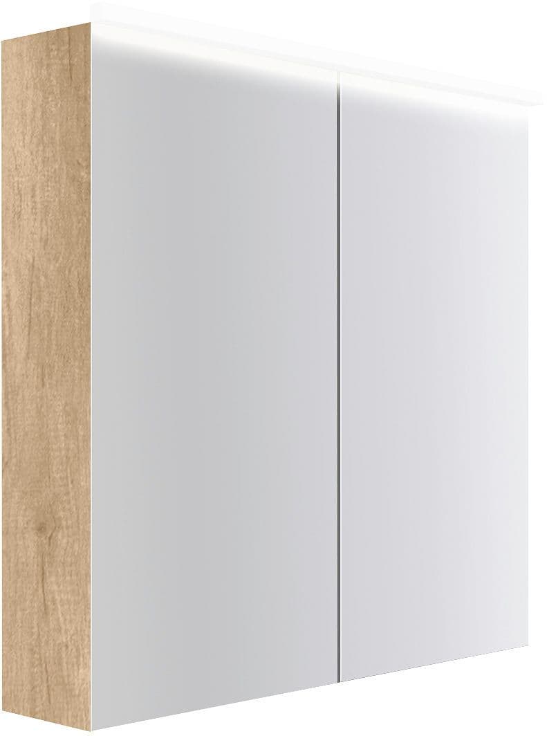 Spiegelkast COFFEE 2 deuren 800MM 4250K eiken Decor kasjmier
