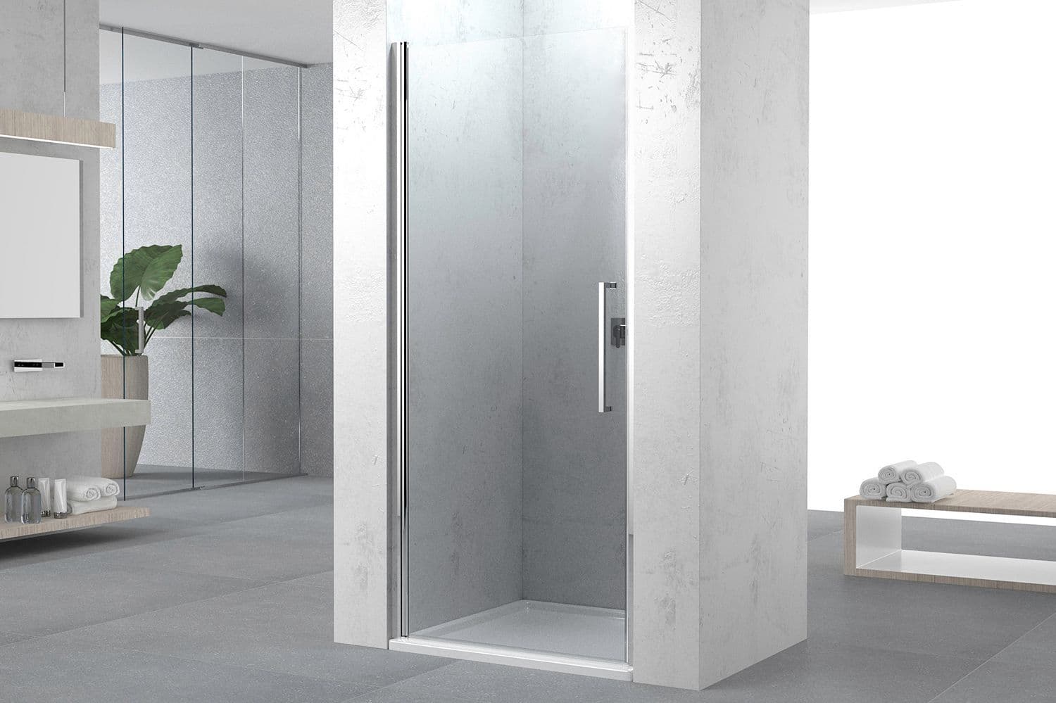 DRAAIDEUR NIS SWING 77-81 H200 CHROOM-SATIN