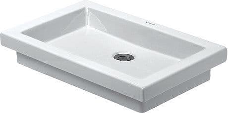 LAVABO 2ND FLOOR DURAVIT 58CM Z.KR.GAT WIT
