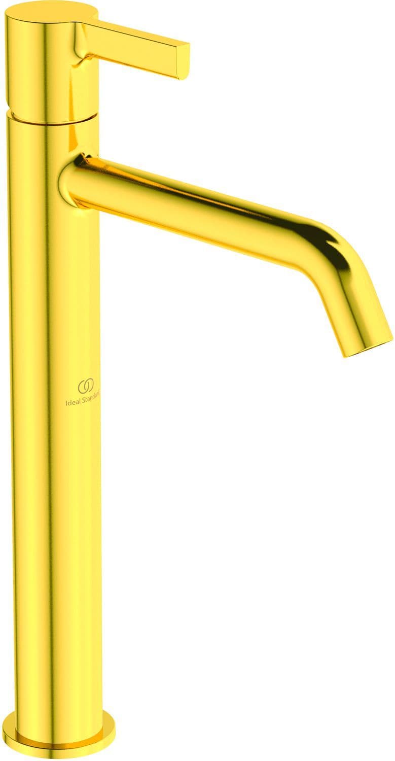 1GREEPSMENGKRAAN Lavabo joy Ideal Standard hoog zonder automatische sluiting brushed gold