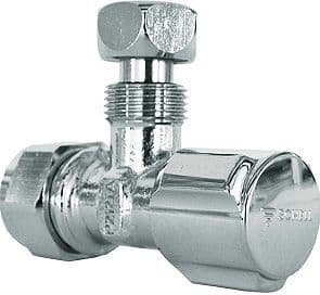 ROBINET D'ARRÊT EQUERRE SCHELL BICON 15MMx3/8F CHROOM