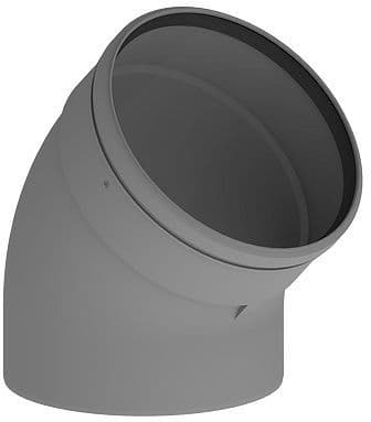 EXTRA BOCHT 45° PP DN 200 R=½D V.RGA-COLLECTOR