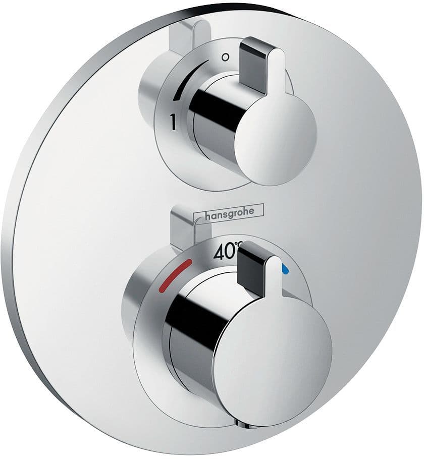 Afwerkset thermostaat +omsteller Ecostat S Hansgrohe chroom