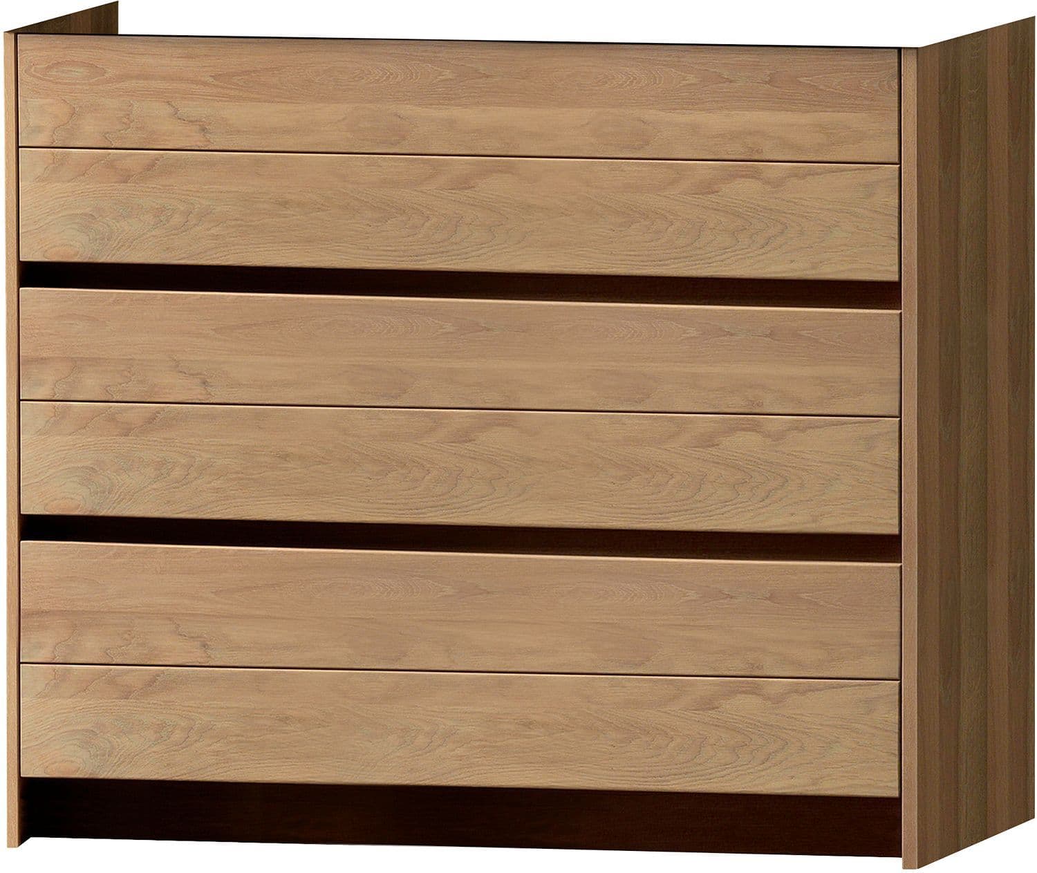 Onderbouw Molto 3 laden staand 120CM massif eik