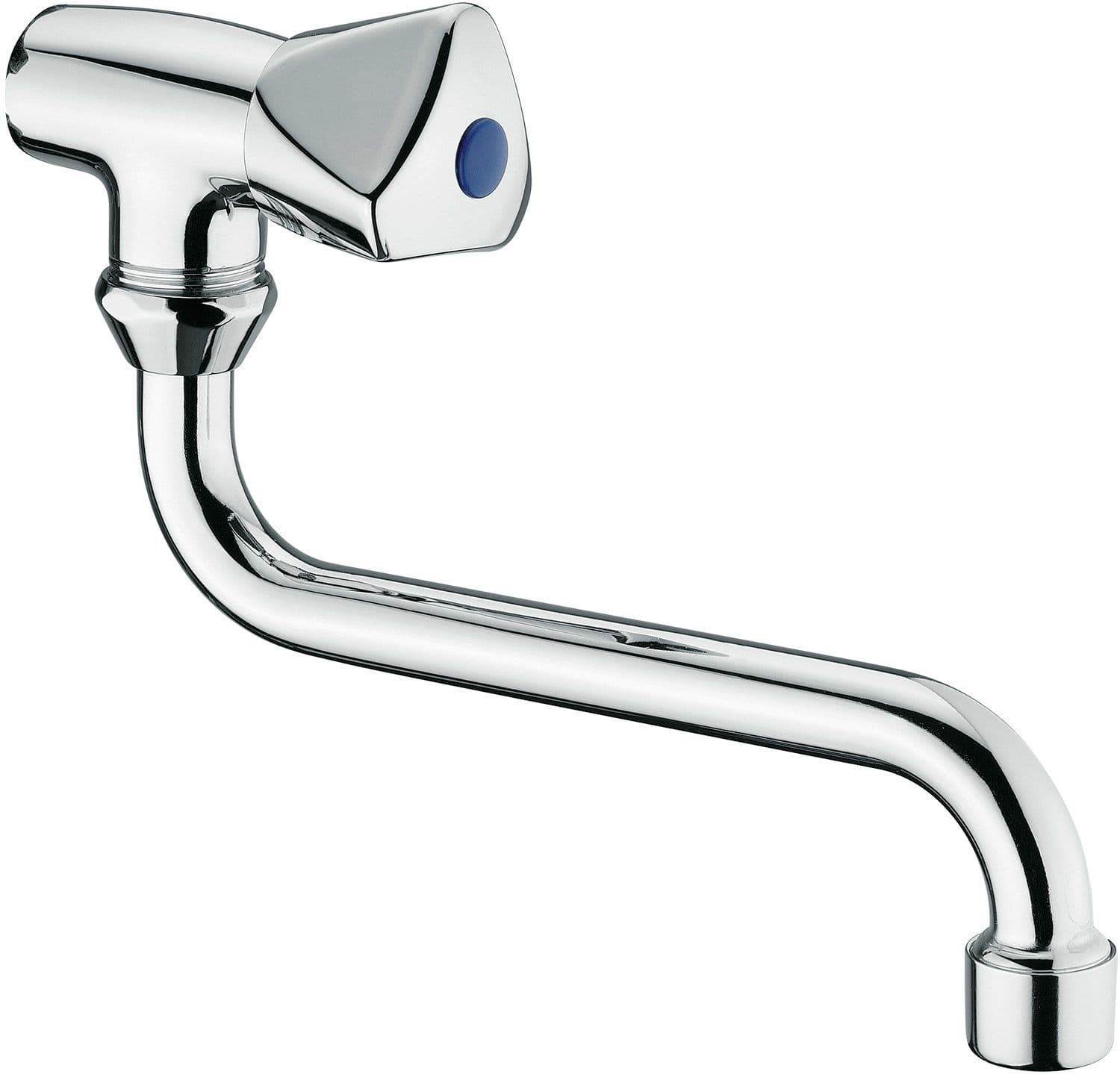 Enkele muurkraan laguna bek onder 16CM chroom