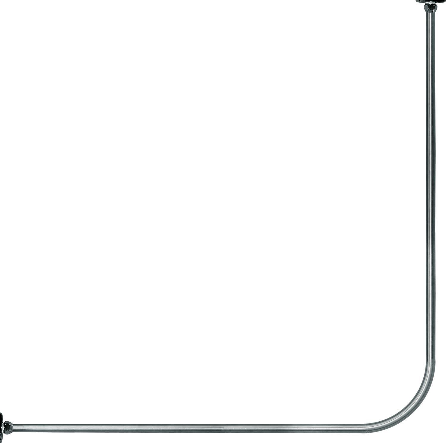 GORDIJNHOUDER L-VORM 90-90CM +BEVESTIGING