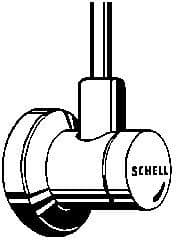 ROBINET D'ARRÊT EQUERRE CLASSIC SCHELL 1/2 CHROME