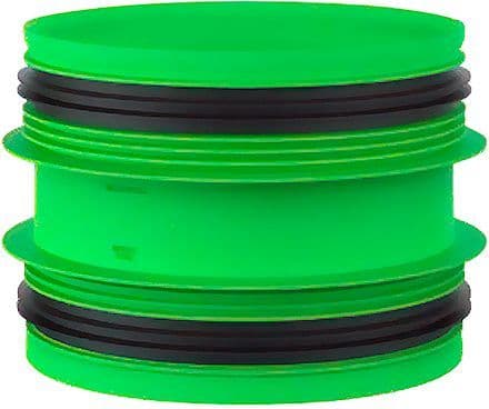 Aansluitstuk+rubber D180-D180 Duco