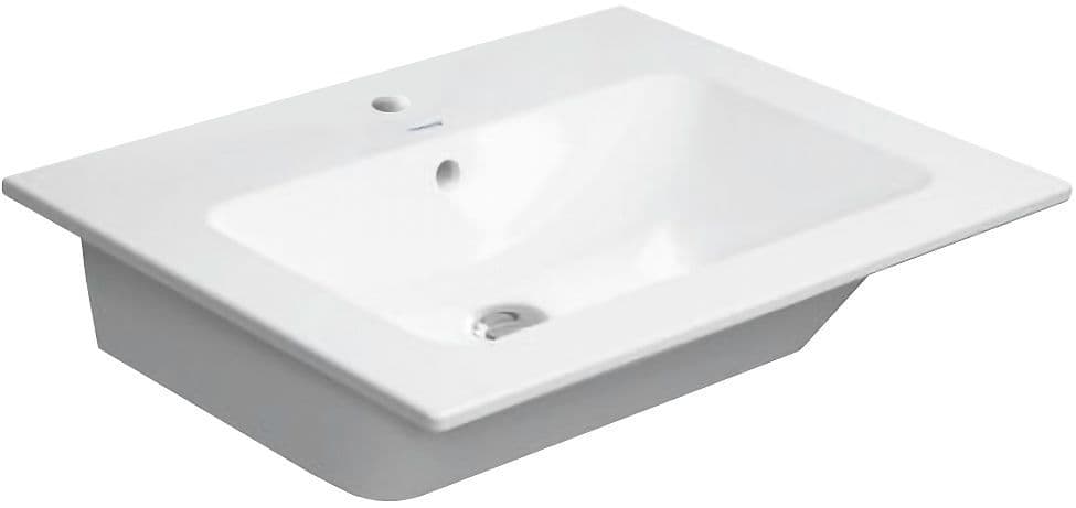 ENKELE WASTAFEL ME STARCK DURAVIT 63-49CM WIT