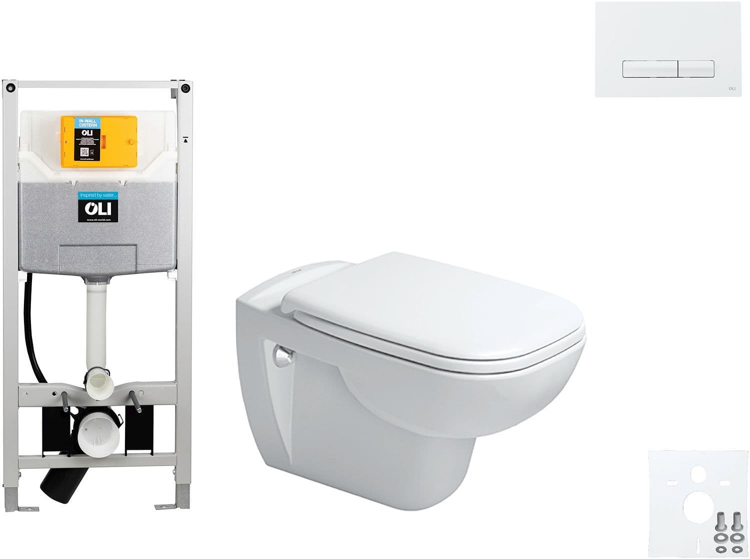 WALLFIX OLI HANGWC D-CODE DURAVIT CODE SOFT-CLOSE GLAM WIT